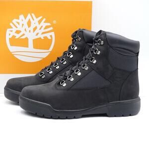 New Timberland 6-Inch Waterproof Field Boot Black Nubuck Men’s Size 10‎